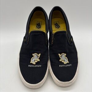 VANS X Harry Potter Hufflepuff Men's Sneaker Size 11 Classic Black Slip-on Shoes